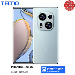 TECNO Phantom X2 5G Network 6.8 8GB RAM + 256GB ROM MediaTek Dimensity 9000 CPU 32MP Selfie Camera 45W Type-C Charge 5160mAh Battery - Master