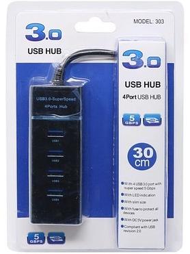 4 Port 3.0 USB Hub -USB Data Hub With Cable